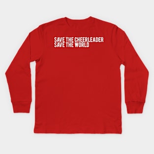 Save the cheerleader, save the world - Heroes Kids Long Sleeve T-Shirt